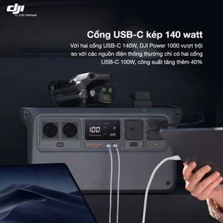 Trạm điện di động DJI Power 1000 – 1024Wh | 2200W | Pin LiFePO₄ Chính Hãng