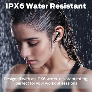 Tai nghe không dây Monster N-Lite 203 AirLinks, Tai nghe Bluetooth 5.3 với âm thanh nổi HiFi, Cuộc gọi trong trẻo, Phát lại 30 giờ, Sạc Type-C, Điều khiển cảm ứng, Chống nước IPX6