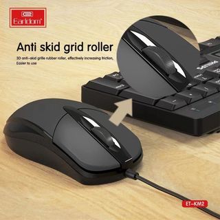Chuột Có Dây Earldom ET-KM2 chất liệu nhựa ABS cao cấp