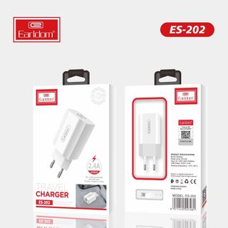 Củ sạc 2 cổng USB 12W Earldom ES-202