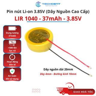 Pin Li-ion LIR 3.85V Có Dây (1040 1045 1054 1154)