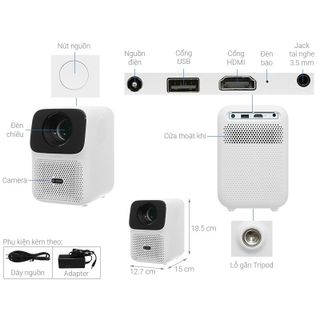Máy Chiếu Mini Wanbo T4 Phiên Bản Nâng Cấp – Hàng Phân Phối Chính Hãng