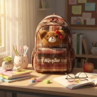 BALO GẤU ĐI HỌC A8015 – THIẾT KẾ ĐƠN GIẢN, CHỨA ĐỒ THOẢI MÁI - PIPI STORE