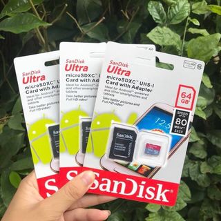 Thẻ nhớ sandisk 128GB /64GB/32GB dùng điện thoại, máy ảnh - Class 10 Ultra 667x 100MB/s