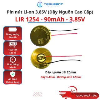 Pin LIR 1254 3.85V 90mAh Có Dây Nguồn
