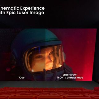 Máy chiếu laser ba bóng JMGO N1 Pro 1500 CVIA Lumens, Độ tương phản FOFO 1600:1, FHD 1080P, Hỗ trợ 4K, Android TV 11 180“, Hiệu chỉnh Keystone, Blu-Ray 3D, Loa Dynaudio 10W*2 cho gia đình