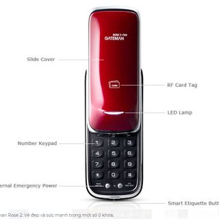 Khoá cửa điện tử hãng GATEMAN ROSE 2-FD ( Hàn Quốc )