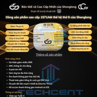 Tai Nghe Gen 4 Hổ Vằn 1571AM ANC 45dB (Mới Ra Mắt)