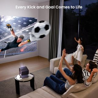 Máy chiếu JMGO N1 Ultra 4K với Laser ba màu MALC4000 ANSI Lumens & Tự động hiệu chỉnh hình ảnh Free-Project 360°, Loa Dynaudio, Kết nối với KD3 Android TV Stick