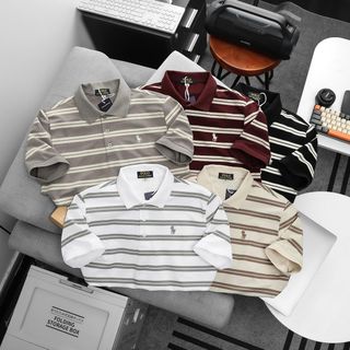 Áo thun Polo Nam cao cấp. Chất vải cotton mắc cá sấu đẹp mướt mát.
