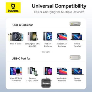 Pin Dự Phòng Tích Hợp Cáp Sạc Dây Rút Gọn Baseus Free2Pull 65W 20000mAh