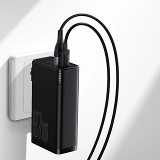 Cốc Sạc Siêu Nhanh Kiêm Pin Dự Phòng Baseus Power Station 4 Hybrid GaN Power Bank Adaptor 10000mAh 87W