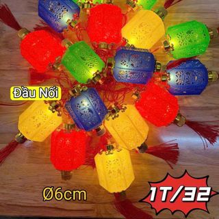 DÂY LỒNG ĐÈN DÀI 6 GÓC DÀI 5M ĐỦ MÀU CHỮ PHÚC 16 TRÁI