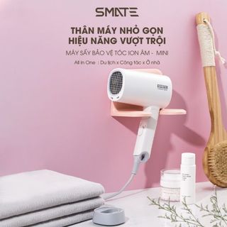 Máy Sấy Tóc Tạo Kiểu Smate SH-1000 - Công Suất 1000W 3 Chế Độ Nhiệt Sấy Nóng Lạnh Mau Khô & Bảo Vệ Tóc Công Nghệ Ion Âm Không Gây Xơ Rối