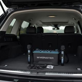 Loa Karaoke MONSTER AirRock SK100 – Loa Livestream 2 Mic Không Dây