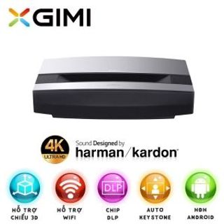 Máy chiếu thông minh Laser XGIMI AURA 4K UHD DLP 3D / 2400Ansi Lumens / Hàng Nội Địa