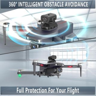 Flycam IDEA31P hãng le-idea, 2 Camera 4K (Amazon Mỹ) tránh chướng ngại vật 360° 5G WiFi FPV Quadcopter