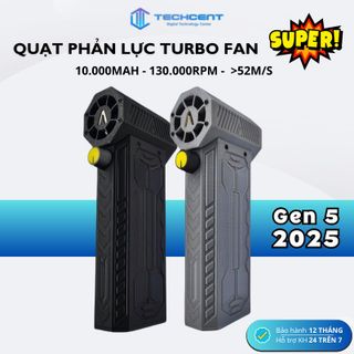 Quạt Phản Lực Super Turbo JetFan Gen 5 - 130.000Rpm - Pin Khủng 10.000mAh (Đặt Trước)