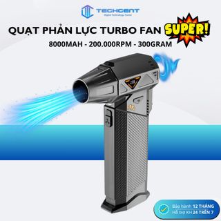 Quạt Phản Lực Super Turbo JKUOO 200.000 RPM - 60m/s - Pin khủng 8000mAh (Đặt Trước)