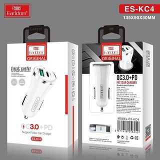 Tẩu Sạc Earldom KC4 (Hỗ Trợ Sạc Nhanh QC 3.0)