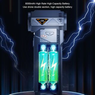 Quạt Phản Lực Super Turbo JKUOO 200.000 RPM - 60m/s - Pin khủng 8000mAh (Đặt Trước)