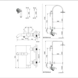 Sen cây tắm nóng lạnh SUPOR 251723-03-LS