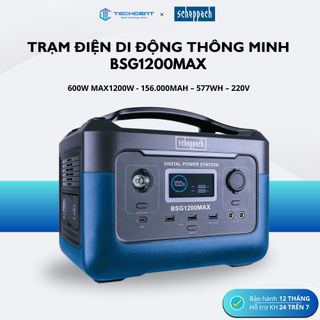 Trạm Điện Camping Di Động BSG1200MAX hãng Scheppach (1200W MAX) - Hàng Đức Nhập Khẩu