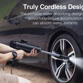 Máy phun tăng áp Baseus Dual Power Portable Electric Car Wash Spray Nozzle