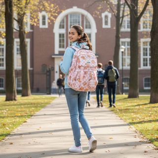 BALO ĐI HỌC CAPYBARA STAR KÈM VÍ – DỄ THƯƠNG CHO NỮ - PIPI STORE