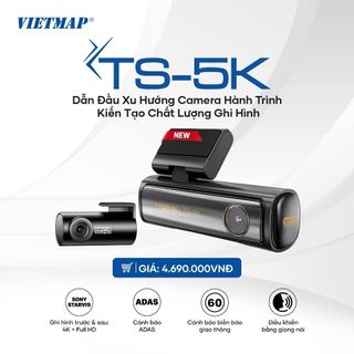 Camera hành trình Vietmap TS-5K (Tặng VMLive Pro và thẻ 64GB)