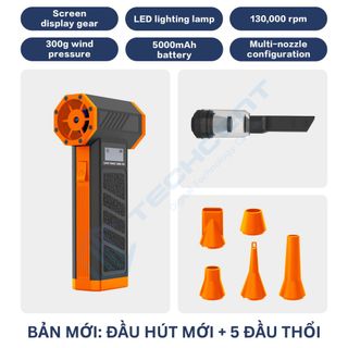 Quạt Phản Lực Honyjor Super Turbo Fan 5000mAh Có Màn Hình Hiển Thị - 130.000RPM