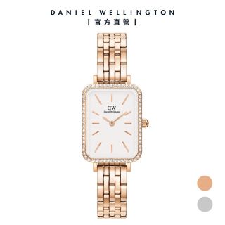 ĐỒNG HỒ NỮ CAO CẤP D WELLINGTON LUMINE DÂY THÉP MẶT CHỮ NHẬT VIỀN HỘT FULLBOX TEM