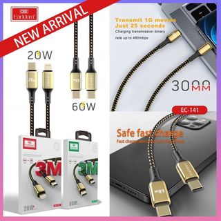 Cáp Sạc Bọc Dù PD 3M Earldom EC – 141