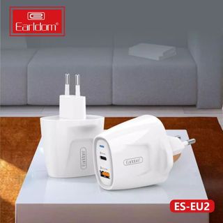 Bộ Sạc Nhanh PD 20W 2 cổng Earldom ES-EU2