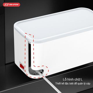 Ổ điện cao cấp Drapow SK26 5 ổ cắm 2500W, 1 cổng sạc Type C 20W, 1 cổng sạc QC 18W, 1 cổng USB-A 12W + sạc không dây