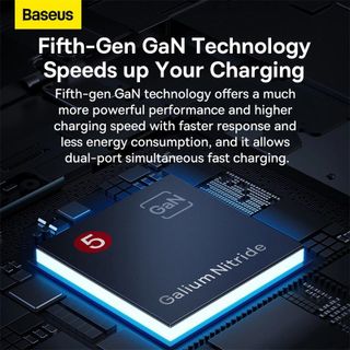 Bộ Sạc Nhanh Baseus GaN5 Pro Ultra-Slim Fast Charger C+U 65W (Kèm cáp C to C 1 mét)