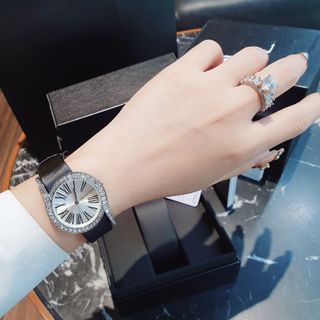 SĂN SALE CUỐI NĂM ĐỒNG HỒ NỮ NỘI ĐỊA TRUNG MICHNA KASS DÂY DA MẶT VIỀN HỘT