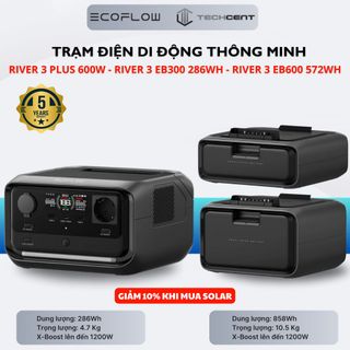 Trạm năng lượng 220V EcoFlow River 3 Max Plus 858Wh 600W