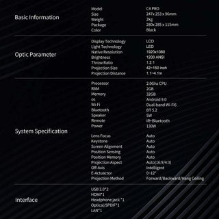 Máy Chiếu Dess C4 Pro Chính Hãng