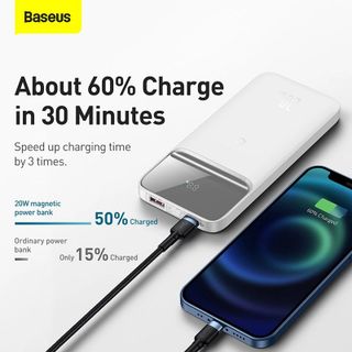 Pin Dự Phòng Sạc Nhanh Không Dây Baseus Magnetic Wireless Fast charging Power bank 10000mAh 20W