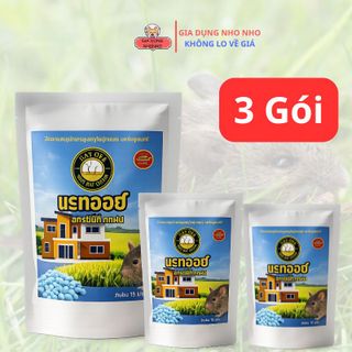 Viên Kiểm Soát Chuột RAT OFF Thái Lan Dạng Viên – Dễ Sử Dụng, Không Cần Trộn Mồi, Gói 15 Viên