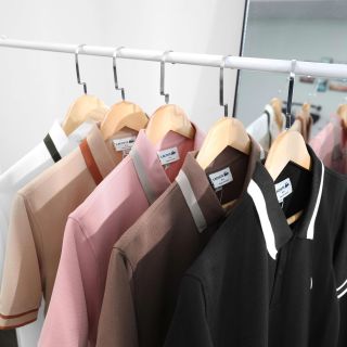 Polo nam basic.  Chất liệu pique đồng chất