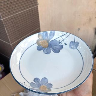 Đĩa 8 Vuông Hoa Xanh (THÙNG 60C)