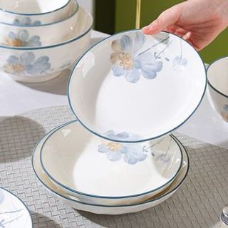 Đĩa 8 Vuông Hoa Xanh (THÙNG 60C)