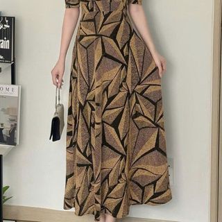 Đầm maxi dự tiệc sang trọng vải kim tuyến nhũ kim sa đính đá tặng mẹ co giãn tốt bigsize 75kg M809