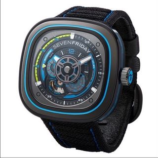 ĐỒNG HỒ NAM SIÊU CẤP SEVEN PRIDAY MÁY CƠ MÀU XANH VÀ ĐỎ TẶNG DÂY FULLBOX