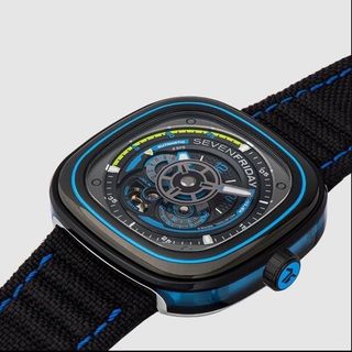 ĐỒNG HỒ NAM SIÊU CẤP SEVEN PRIDAY MÁY CƠ MÀU XANH VÀ ĐỎ TẶNG DÂY FULLBOX