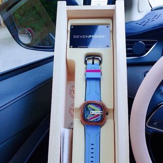 ĐỒNG HỒ NAM SIÊU CẤP SEVEN PRIDAY MÁY CƠ NEW MÀU XANH ĐEN ĐỎ TẶNG DÂY FULLBOX