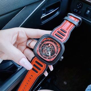 ĐỒNG HỒ NAM SIÊU CẤP SEVEN PRIDAY MÁY CƠ NEW MÀU XANH ĐEN ĐỎ TẶNG DÂY FULLBOX