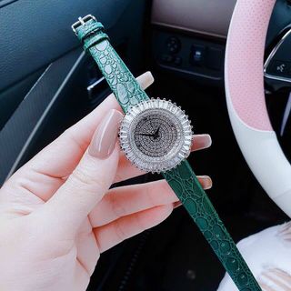 SET VALENTINE ĐỒNG HỒ NỮ CHÍNH HÃNG FUNMEI F2077 MẶT PHA LÊ TRẮNG FULLBOX TEM KÈM DÂY CHUYỀN